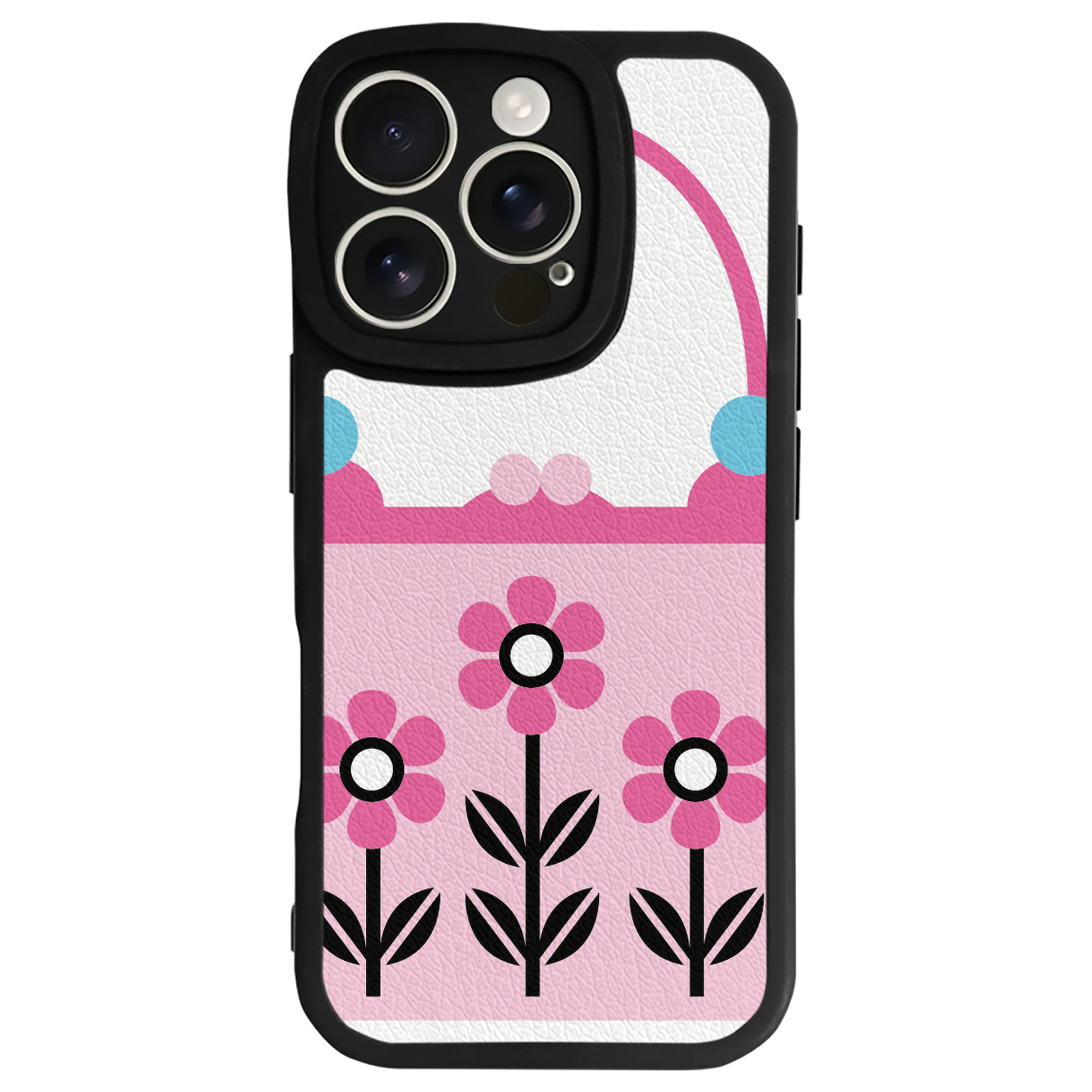 （画像用） Hello Kitty ハローキティ 【iPhone 16シリーズ対応】シリコンスマホケース（レザー調） 材質：シリコン